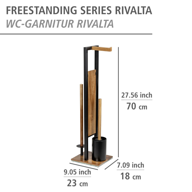 Suport hartie igienica si perie RIVALTA