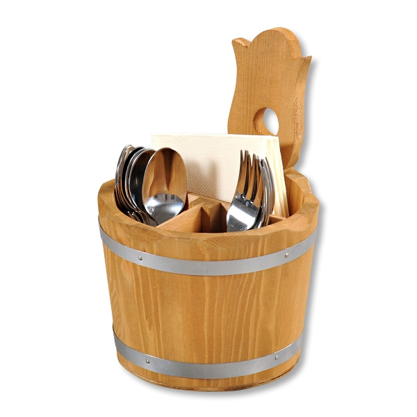 Suport decorativ pentru tacamuri si servetele, Ø 14 cm, Kesper