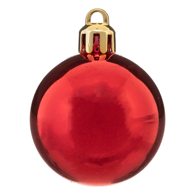 Globuri multicolore cu diferite finisaje, Ø 4 cm, 12 buc.