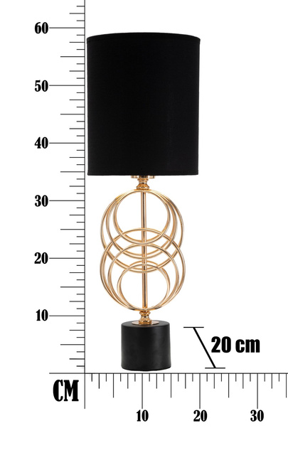Lampa de masa CIRCLY cu decor auriu