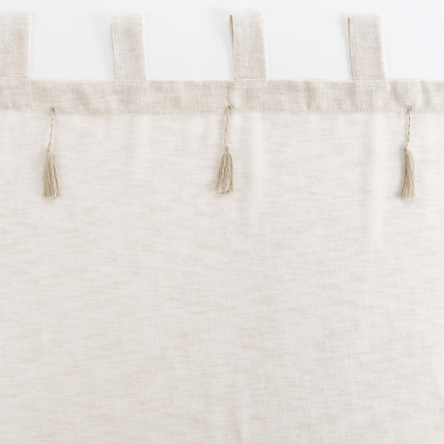 Perdea cu pompoane decorative DALILA, 140 x 240 cm