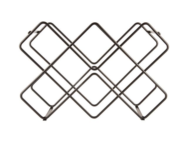 Suport de vin metalic DIAMONDS, 40,5 x 27,5 x 15,5 cm
