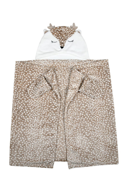 Pătură pentru copii cu mâneci GABIN, căprioară, 75 x 150 cm