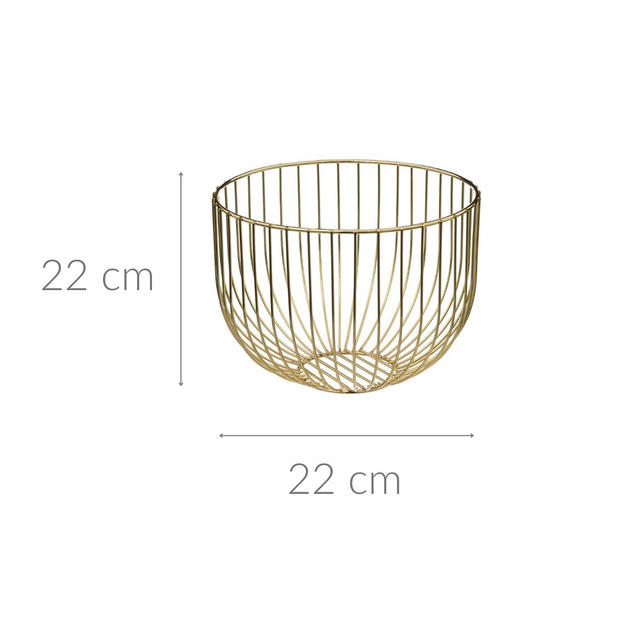 Coș pentru fructe și legume COLL, înalt, Ø 22 cm