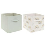 Set 2 cutii pentru jucării, pliabile, 29 x 29 x 29 cm