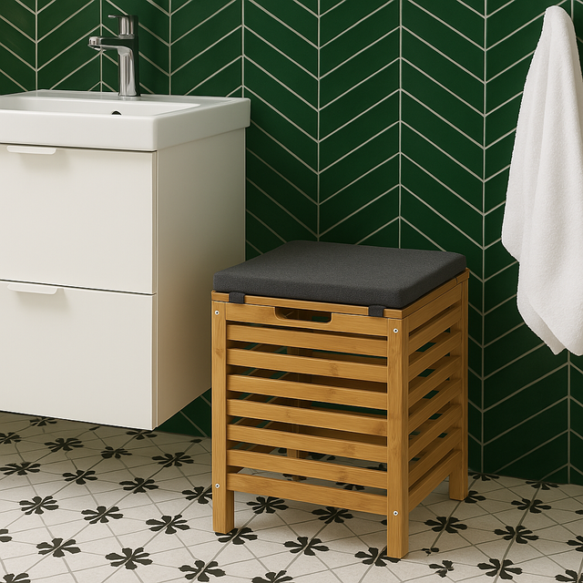 Cos e rufe Bamboo, cu sezut