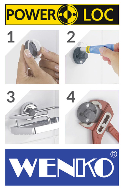 Suport pentru prosoape BOSIO, otel inoxidabil, negru, WENKO