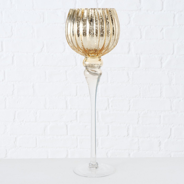 Set 3 sfeșnice din sticlă, Manou