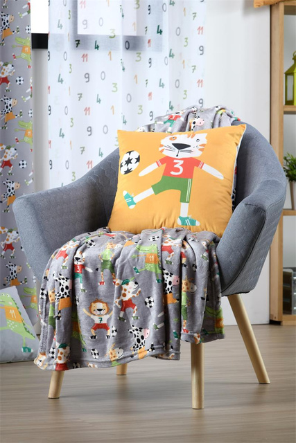 Pătură pentru copii MARACANA minge de fotbal, 130 x 160 cm