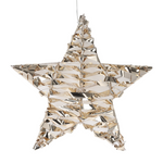 Decorație luminoasă suspendată în formă de stea, 30 cm