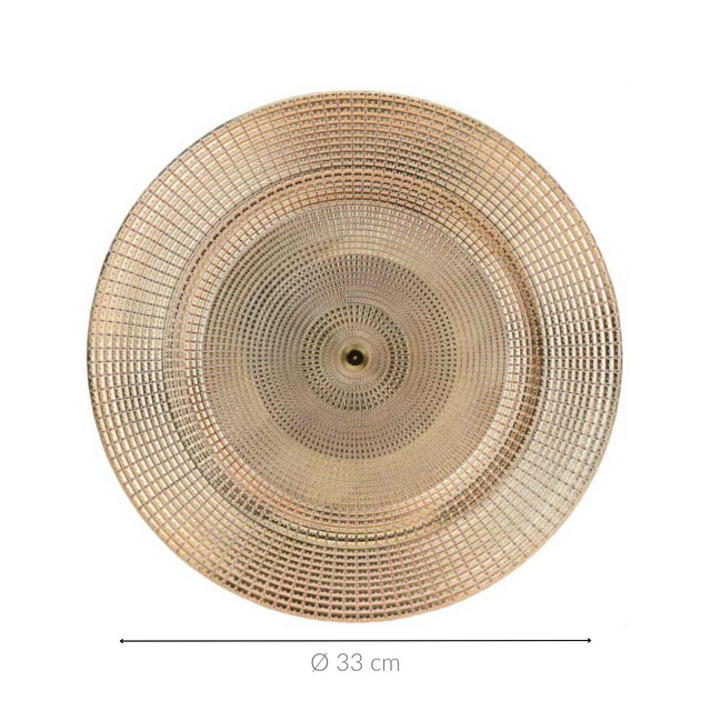 Subtălău metalic, Ø 33 cm