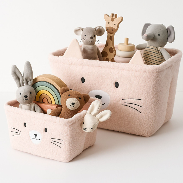 Coșulețe de jucării din pluș NIMI, 2 bucăți