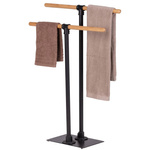 Suport pentru prosoape de baie FORLI, cu finisaj bambus, WENKO