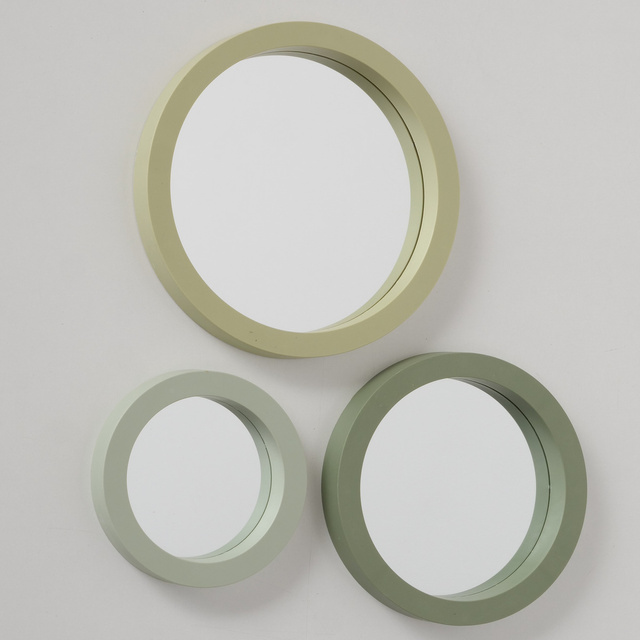 NILSSON set oglinzi rotunde cu cadru gros, 3 buc.