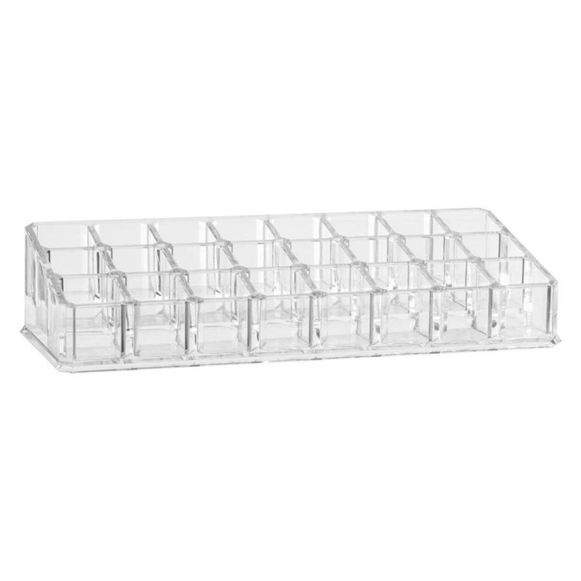 Organizator de rujuri MAKE-UP, 24 compartimente, 23x10 cm