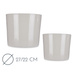 Ghivece ceramice de flori MINIMAL, 2 bucati, Ø 22 cm si Ø 27 cm