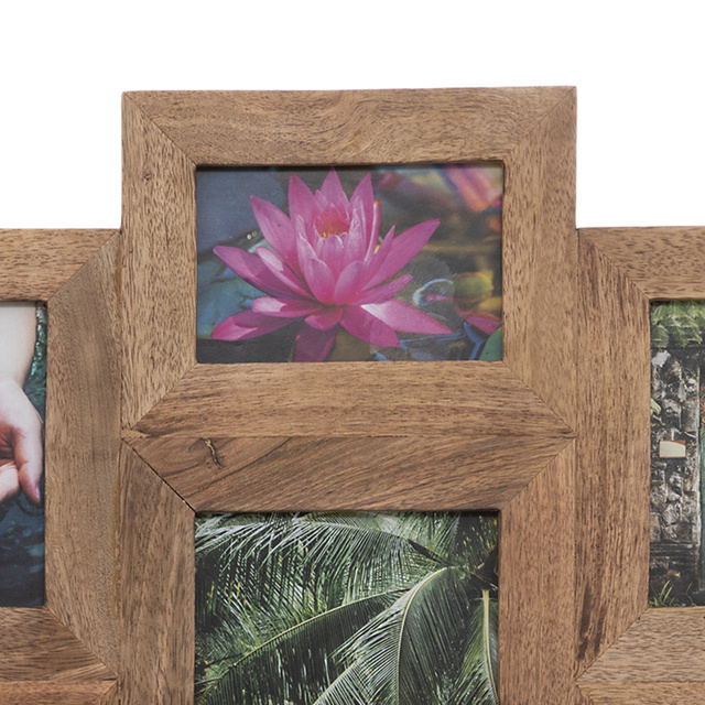 Multi rama foto, 12 fotografii, din lemn