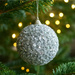Glob pentru brad GLITTER, 8 cm