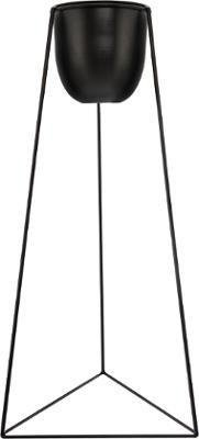 Suport modern pentru ghivece pe un trepied, 2 bucăți, negru