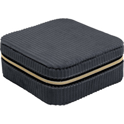 Cutie pentru bijuterii, catifea, 12 x 12 x 5 cm