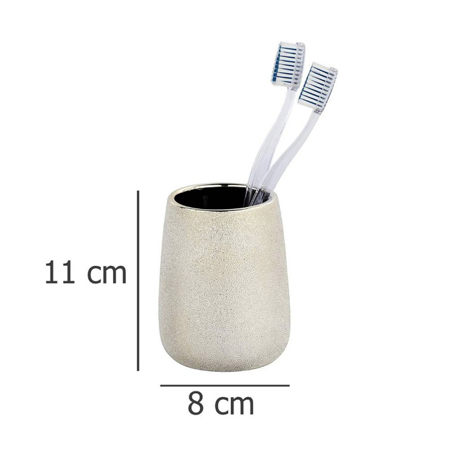 Recipient din ceramică, cană ceramică de culoare șampanie GLIMMA, Wenko