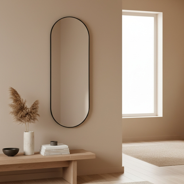 Oglindă decorativă suspendată ALVA, 80 x 30 cm