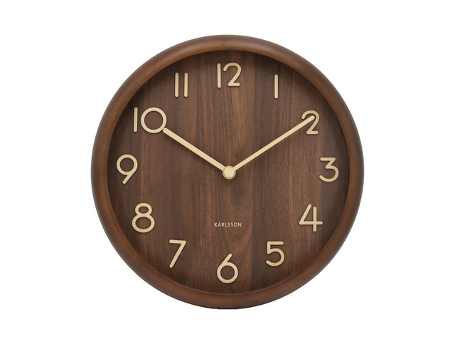 Ceas de perete PURE lemn de pin, Ø 30 cm