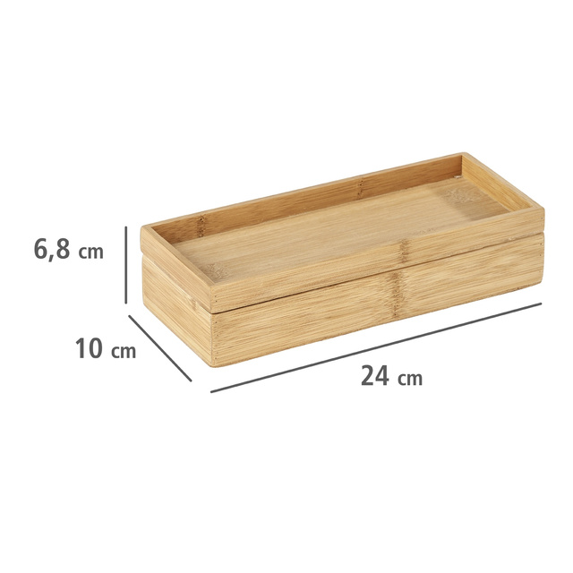 Set organizator 2 bucăți TERRA, Bambus, 24x10x5,5 cm, WENKO