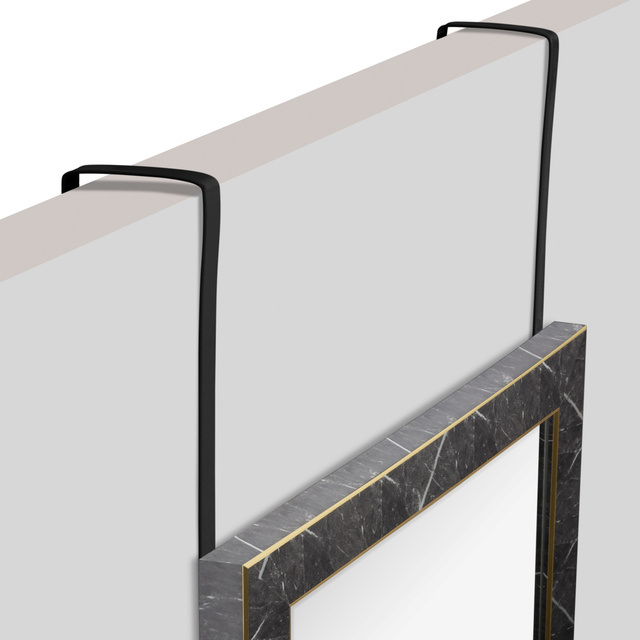 Oglinda inalta de agatat pe usa, cadru model marmura, 94,5 x 34 x 1,65 cm