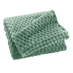 Pătură din flanel 125 x 150 cm FROSTY, verde deschis