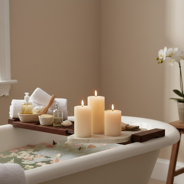 Lumânări decorative LED Ø 7,5 cm, 3 buc.