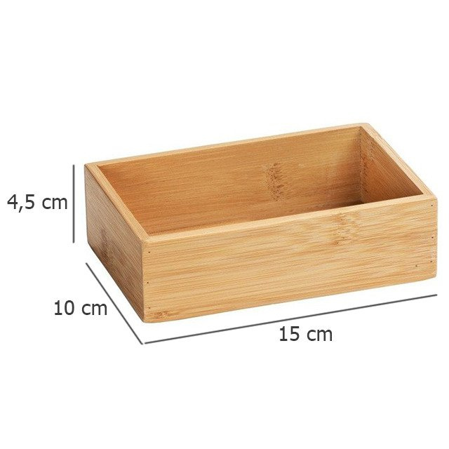 Organizator de baie TERRA, dimensiunea S, bambus, WENKO