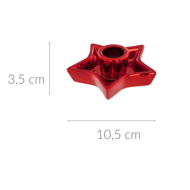 Sfeșnic de Crăciun în formă de stea