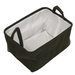 Coș de depozitare cu mânere, din poliester, 35 x 25 x 20 cm