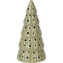 Brad din portelan cu iluminare LED, 14 cm