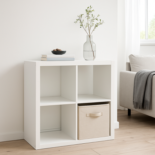 Recipient textil pentru depozitare TIDY, cu mânere, 31 x 31 x 31 cm