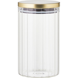 Borcan de sticlă cu capac auriu, 1000 ml