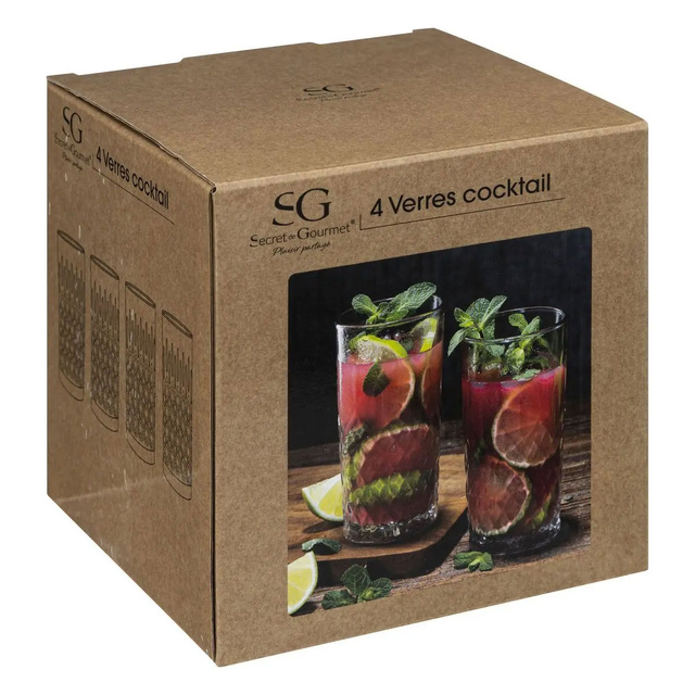 Set 4 pahare tumbler CHARLES, 300 ml