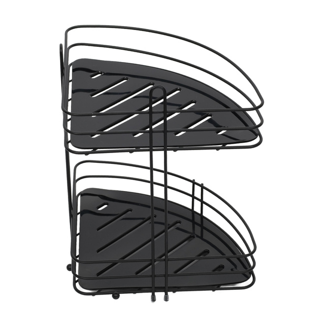 Raft de baie pentru colt cu baza din plastic