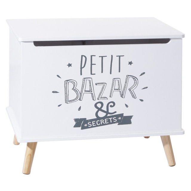 Cutie de jucarii „Petit Bazar & Secrets”, pe picioare, MDF