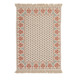 Covor din bumbac cu franjuri IKAT, 120 × 170 cm