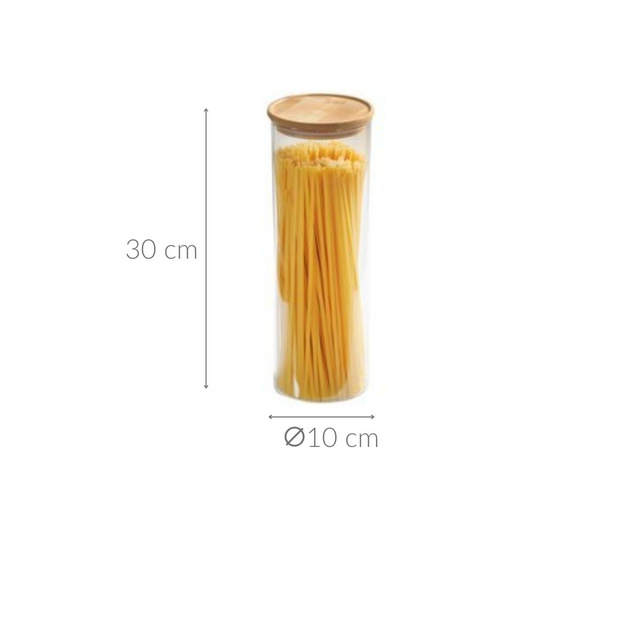 Recipient pentru spaghete, 1.8 L, sticla, KESPER