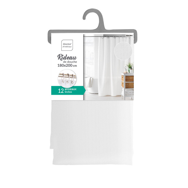 Perdea de dus din poliester YALINE, 180 x 200 cm