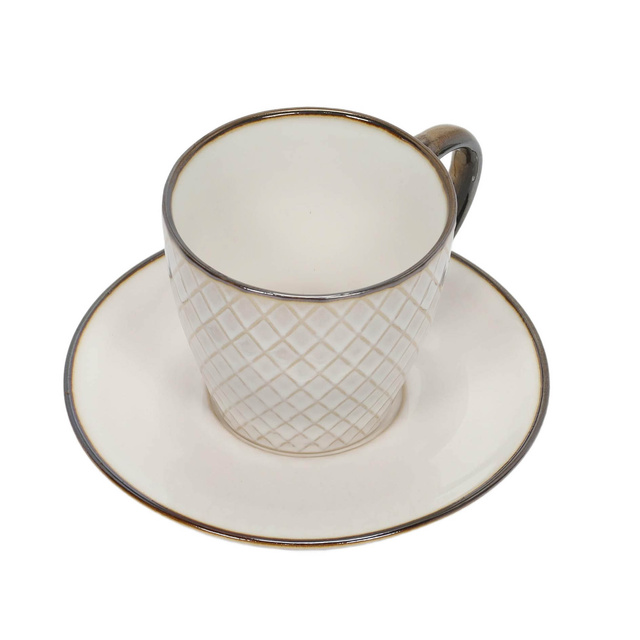 Cana pentru cafea sau ceai cu farfurioară DUNE, 210 ml