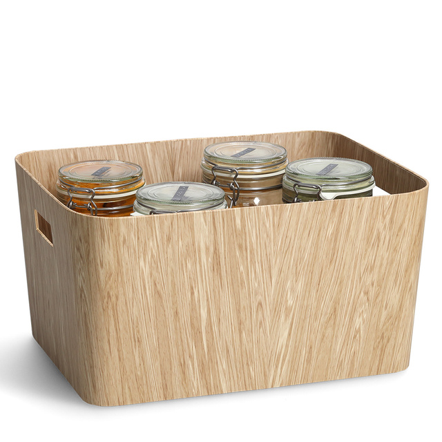 Cutie din carton durabil WOOD, 39,5 x 30,5 x 20 cm