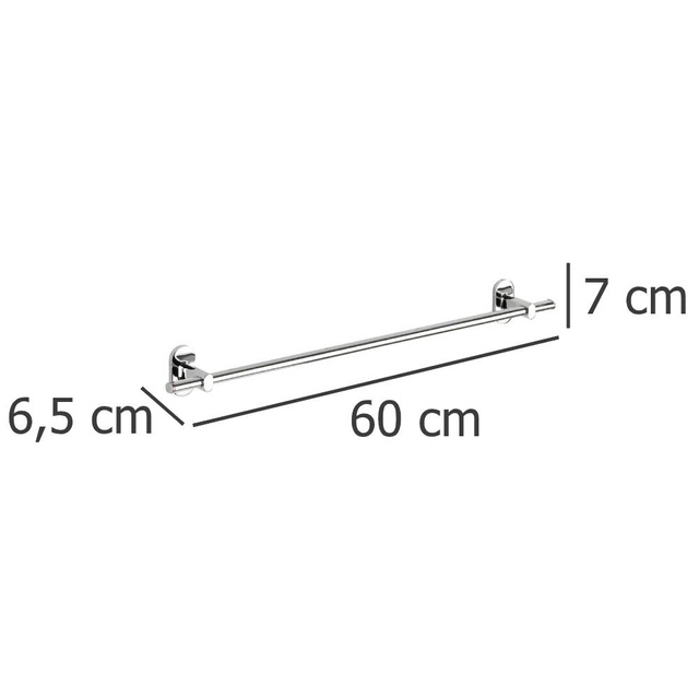 Suport prosoape lungi, din oțel PUERTO RICO cu o capacitate de 80 kg POWER-LOC - 60 cm, WENKO