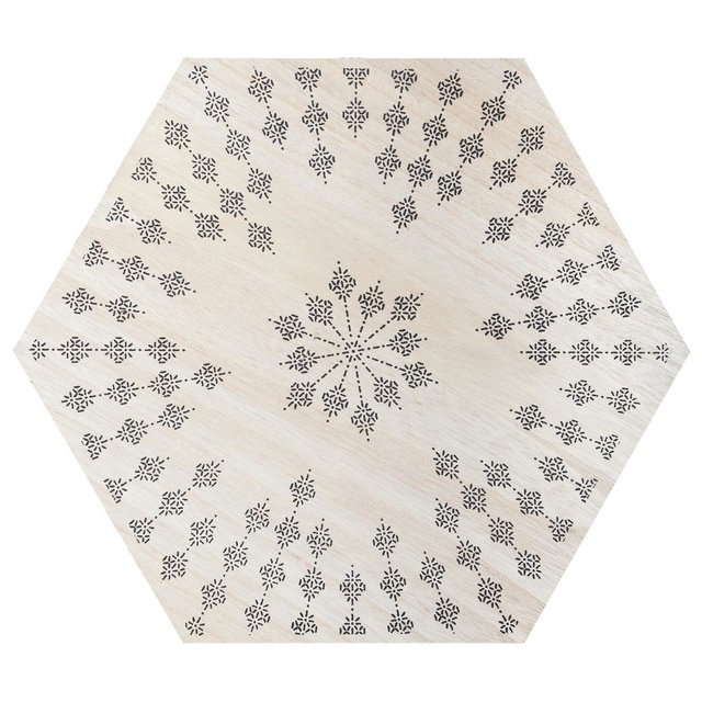 Masa de cafea, Bej/Negru, 43x40 cm, Atmosphera Créateur d'intérieur