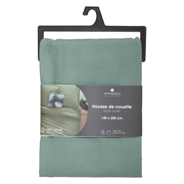 Lenjerie pentru pilotă, 140 x 200 cm, bumbac, verde