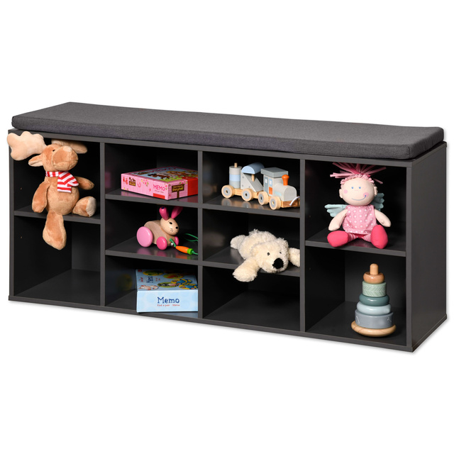 Dulap pantofi cu scaun, 10 rafturi, Kesper