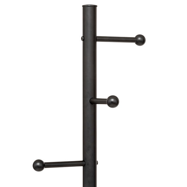 Cuier pentru paltoane BLACKMARBLE cu 6 cârlige metalice, 173 cm